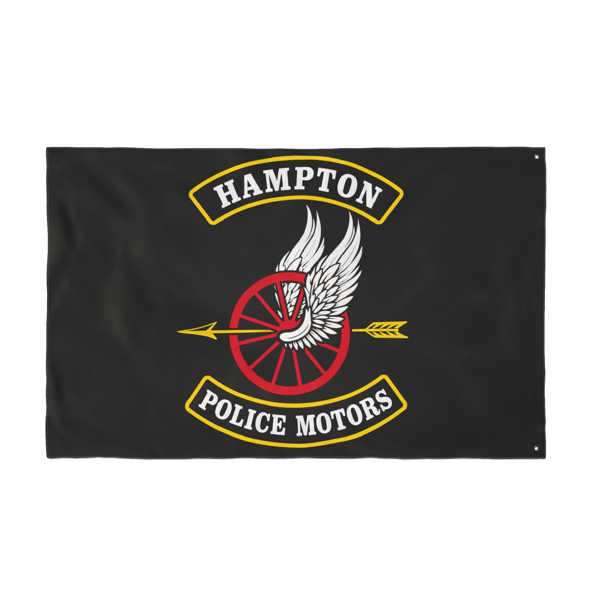Home Decor - Hampton Police Motors — Double-Sided Flag - CUSTOM from SHIRT MONSTERS