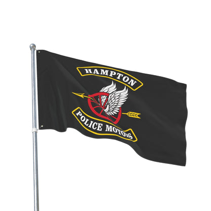 Home Decor - Hampton Police Motors — Double-Sided Flag - CUSTOM from SHIRT MONSTERS