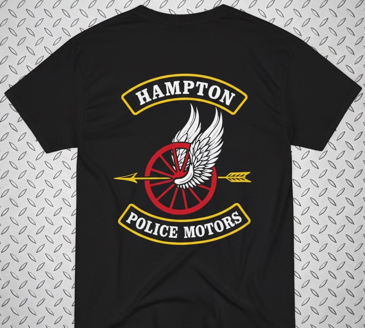T-Shirt - Hampton Police Motors - Gildan 5000 - CUSTOM from SHIRT MONSTERS
