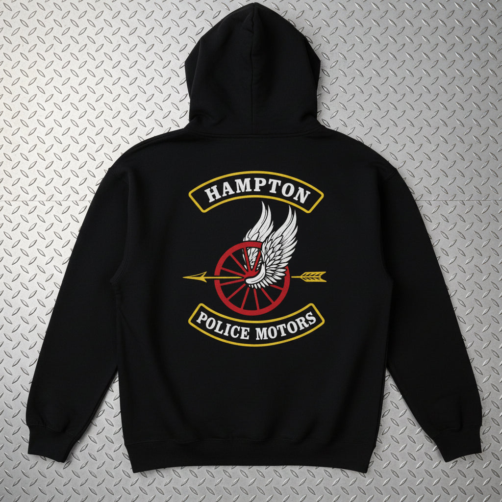 Hoodie - Hampton Police Motors - Pullover Hoodie - CUSTOM from SHIRT MONSTERS