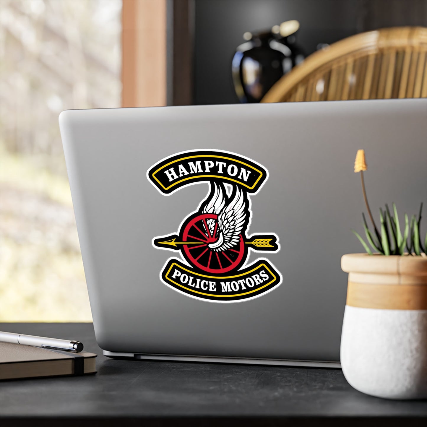 Paper products - Hampton Police Motors - Vinyl Stickers - CUSTOM from SHIRT MONSTERS