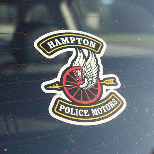 Paper products - Hampton Police Motors - Vinyl Stickers - CUSTOM from SHIRT MONSTERS