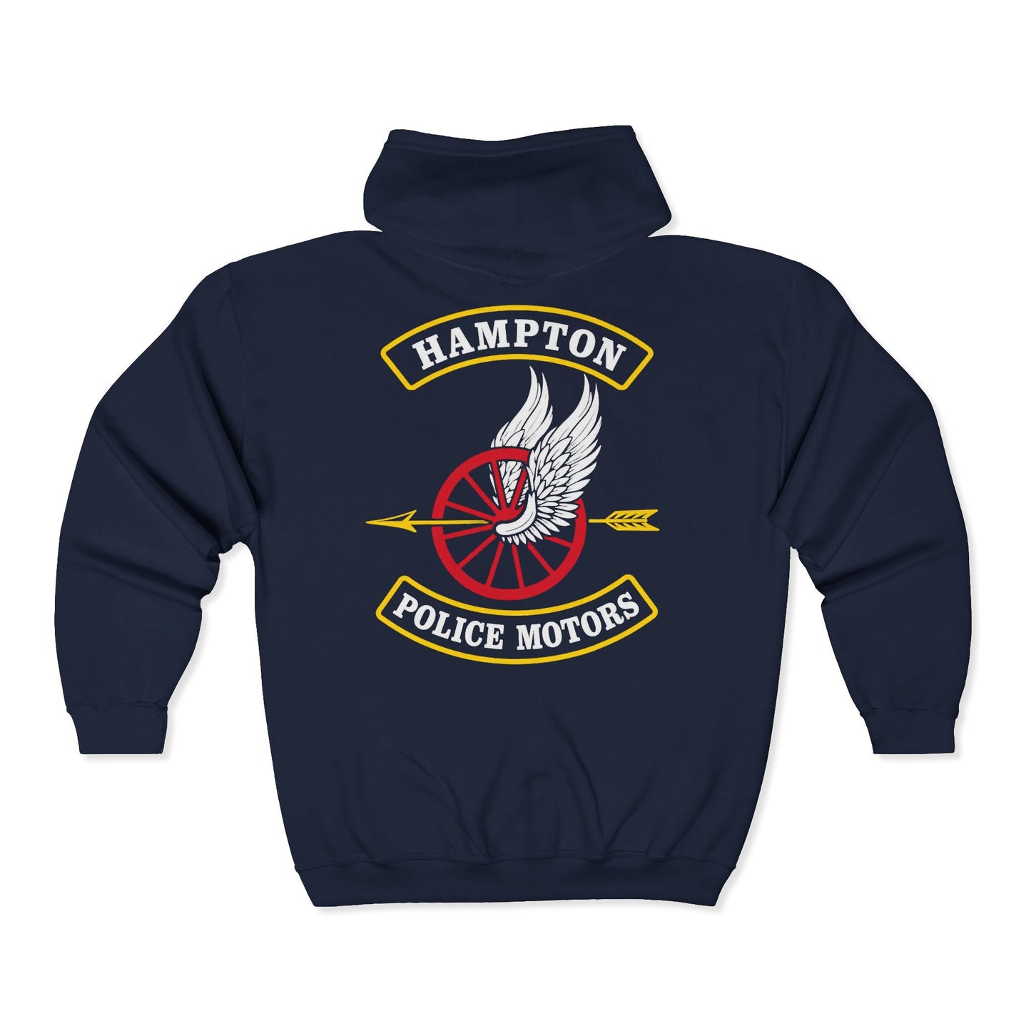 Hoodie - Hampton Police Motors - Zip Hoodie - CUSTOM from SHIRT MONSTERS