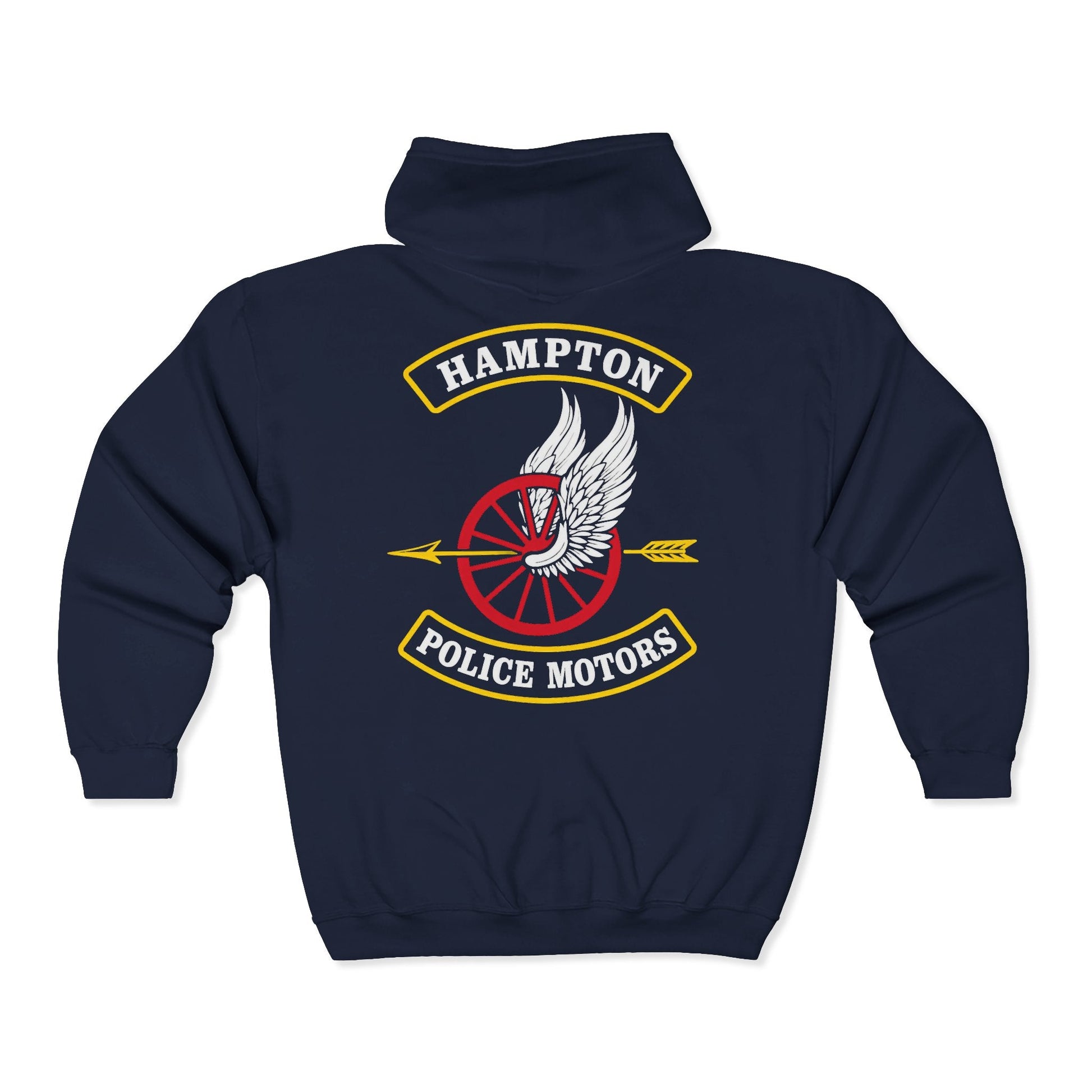 Hoodie - Hampton Police Motors - Zip Hoodie - CUSTOM from SHIRT MONSTERS