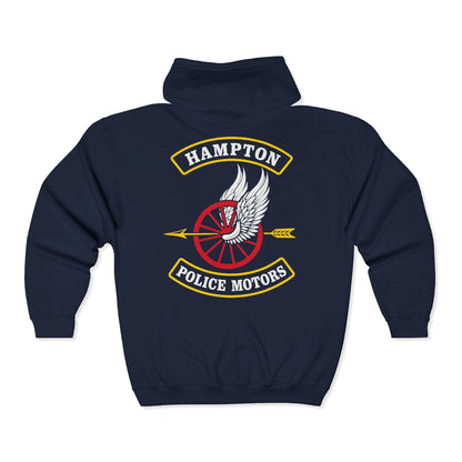 Hoodie - Hampton Police Motors - Zip Hoodie - CUSTOM from SHIRT MONSTERS