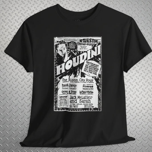 T-Shirt - Houdini Live Shirt | Unisex Heavy Cotton Gildan 5000 | Art & Artists from SHIRT MONSTERS