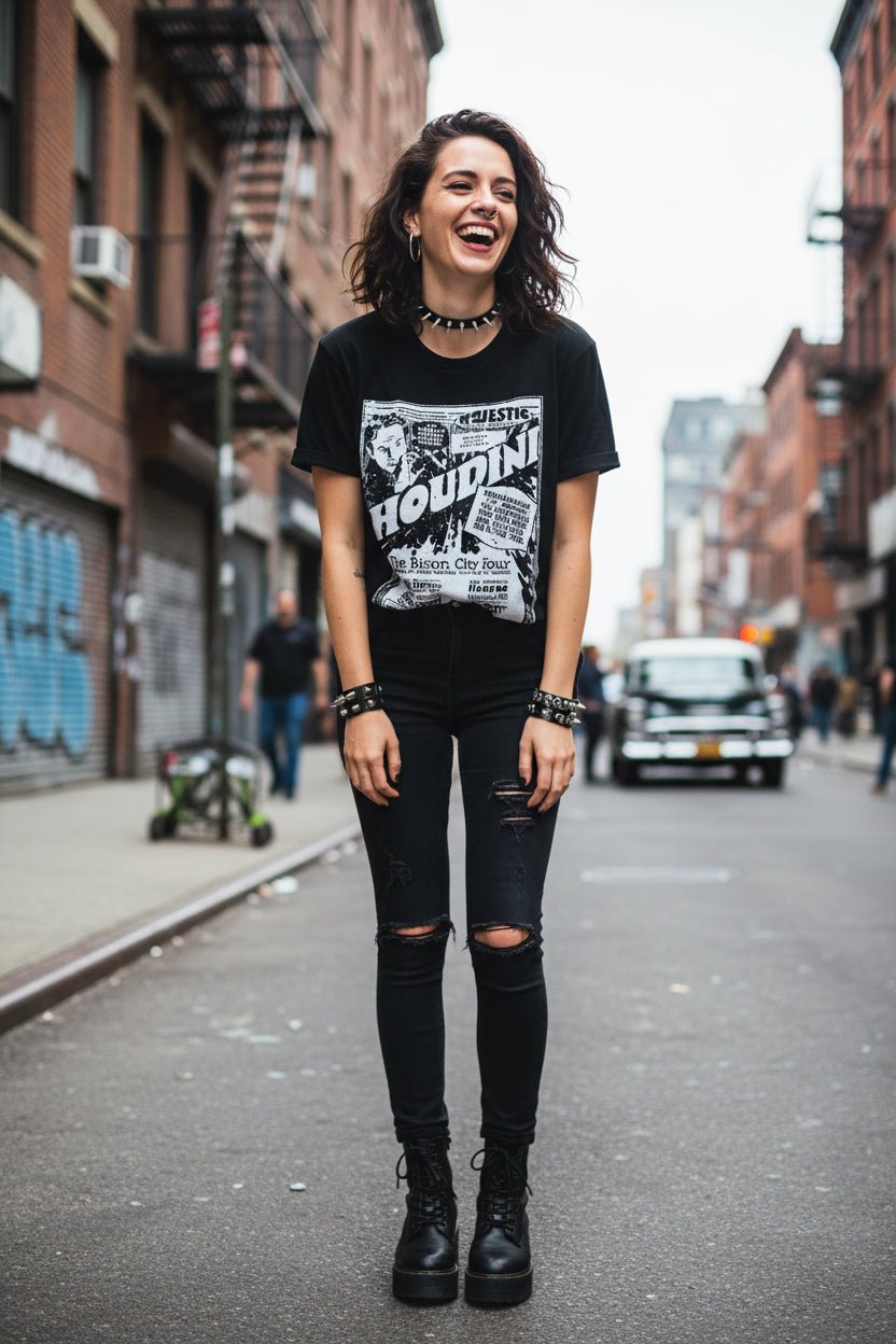 T-Shirt - Houdini Live Shirt | Unisex Heavy Cotton Gildan 5000 | Art & Artists from SHIRT MONSTERS