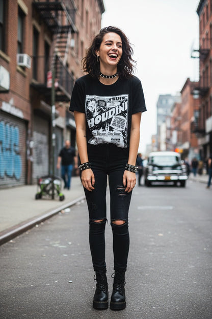 T-Shirt - Houdini Live Shirt | Unisex Heavy Cotton Gildan 5000 | Art & Artists from SHIRT MONSTERS