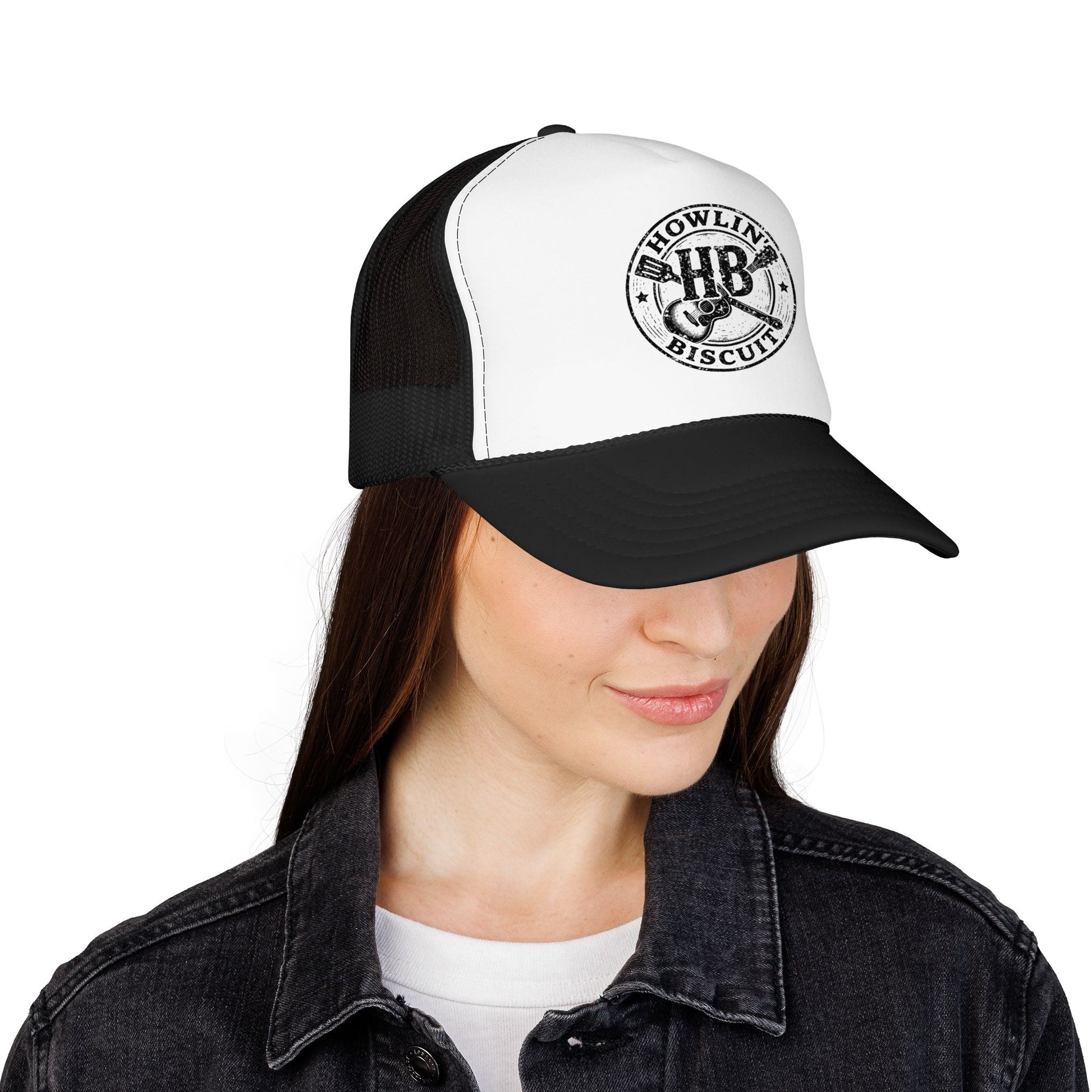 Hats - Howlin Biscuit Cap | Trucker Hat | Music, Retro & Vintage | Rockabilly from Crypto Zoo Tees