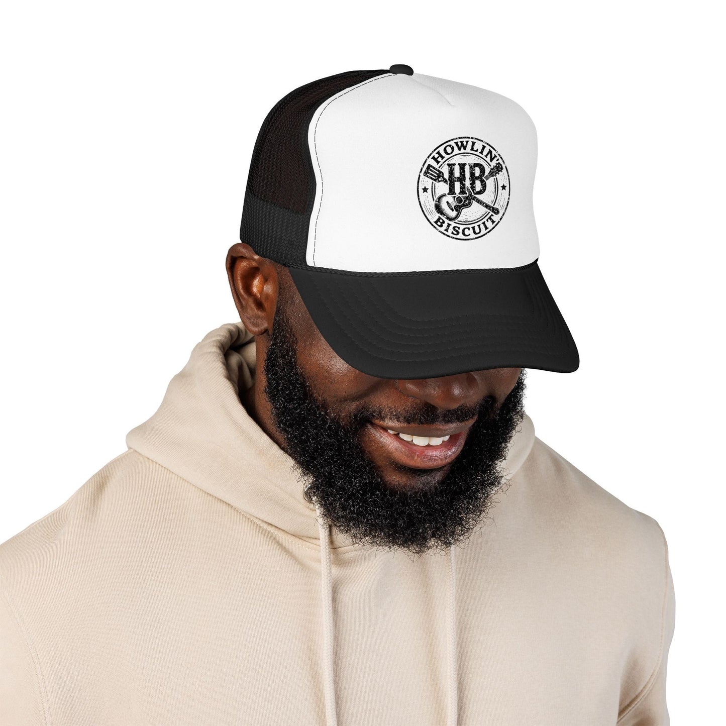 Hats - Howlin Biscuit Cap | Trucker Hat | Music, Retro & Vintage | Rockabilly from Crypto Zoo Tees