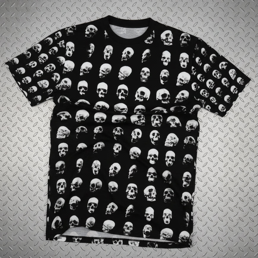 All Over Prints - Human Skulls All Over Print Shirt | Skulls & Skeletons, Horror | Unisex All Over Print Tee | Goth/Gothic from SHIRT MONSTERS