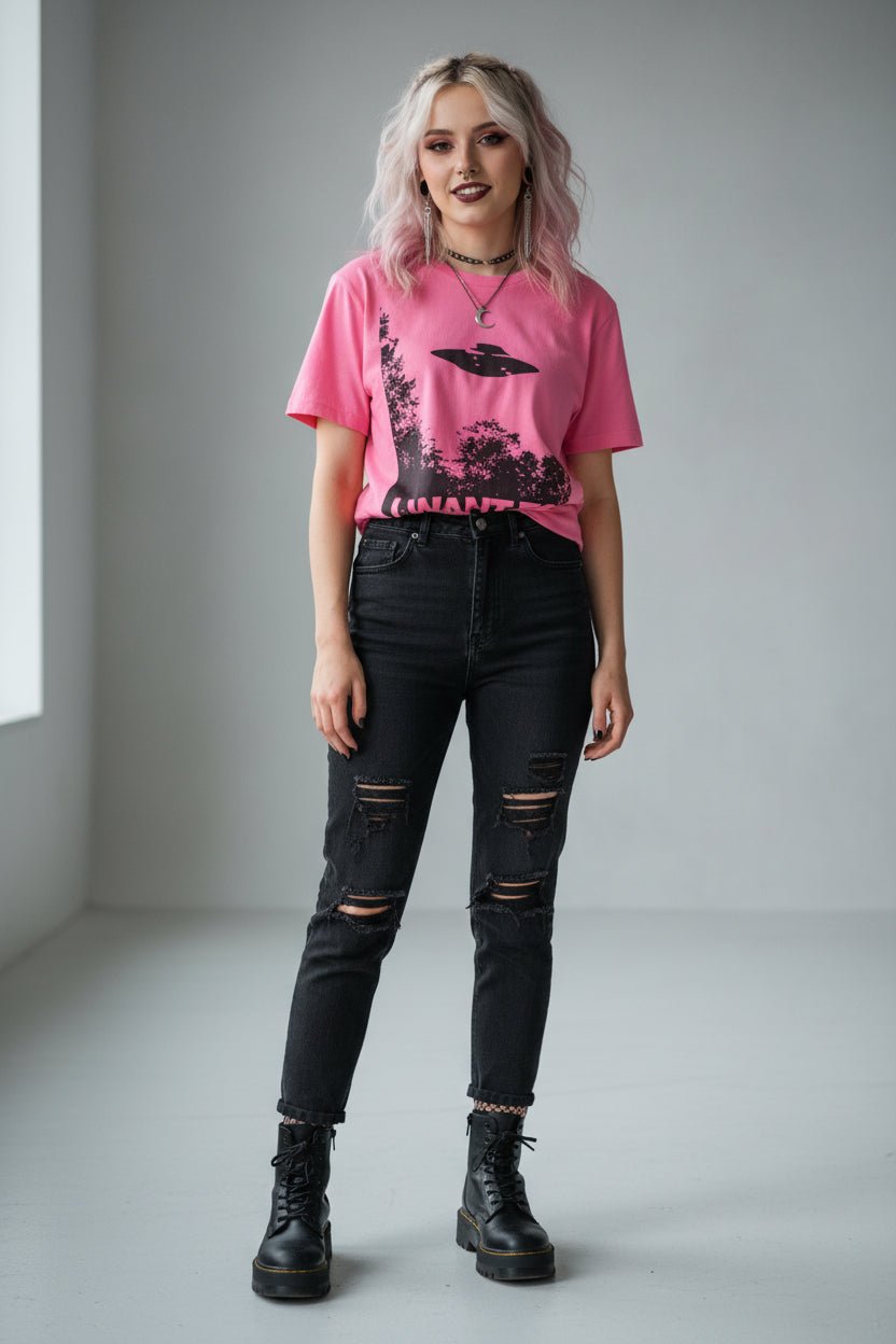 T-Shirt - I Want To Believe Shirt | Alien & UFO, Retro & Vintage | Light Fitted - Unisex Bella+Canvas 3001 from SHIRT MONSTERS