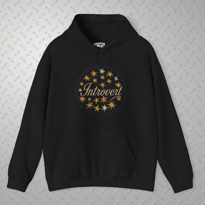 Hoodie - Introvert Shirt | Funny | Retro & Vintage | ❄️ Pullover Hoodie from SHIRT MONSTERS