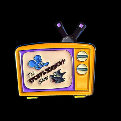  - Itchy & Scratchy Pinback Button | Pinback Button | Retro & Vintage | Funny from Crypto Zoo Tees