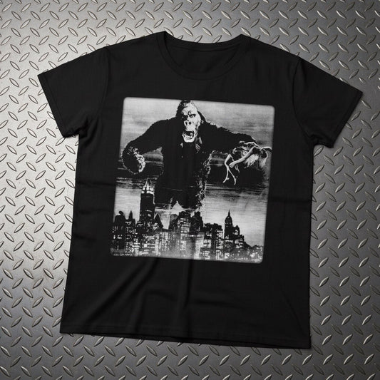 T-Shirt - King Kong Ladies Tee | Ladies Tee - Gildan 5000L | Horror, Retro & Vintage | Punk from Crypto Zoo Tees