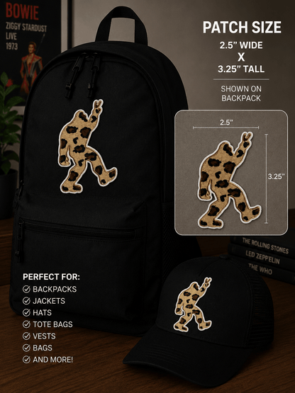 - Leopard Peace Bigfoot Patch | Iron On Patch | Bigfoot, Cryptids from SHIRT MONSTERS