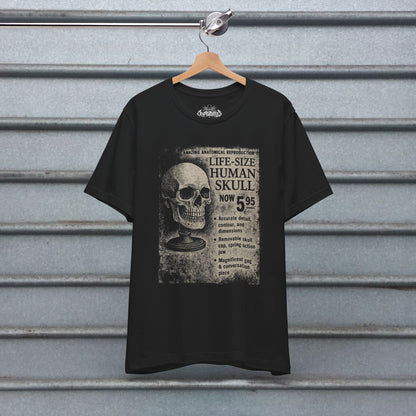 T-Shirt - Life - Sized Skull Ad Apparel | T-shirt, Sweatshirt, Hoodie, Tank | Horror, Skulls & Skeletons | Retro & Vintage from Crypto Zoo Tees