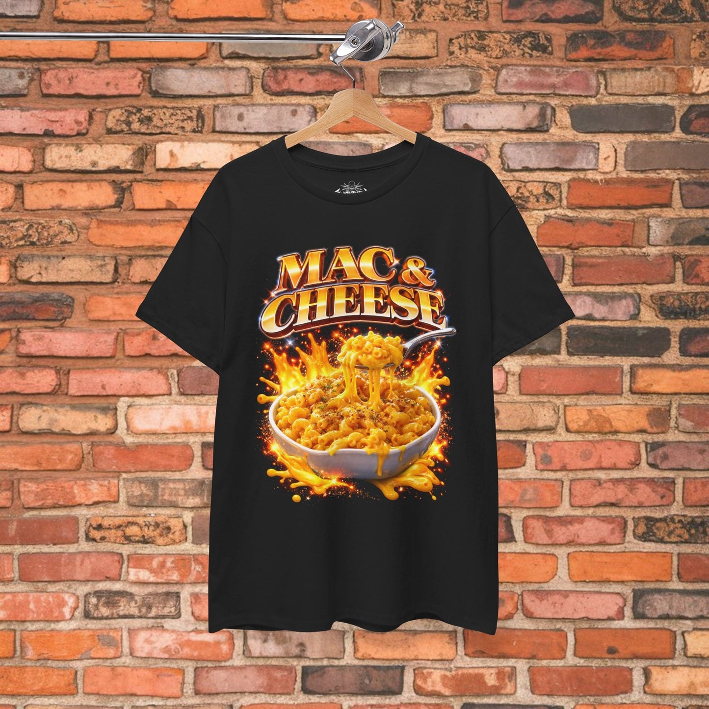 T-Shirt - Mac And Cheese Shirt | Unisex Heavy Cotton - Gildan 5000 | Food & Drink, Funny, Retro & Vintage from SHIRT MONSTERS