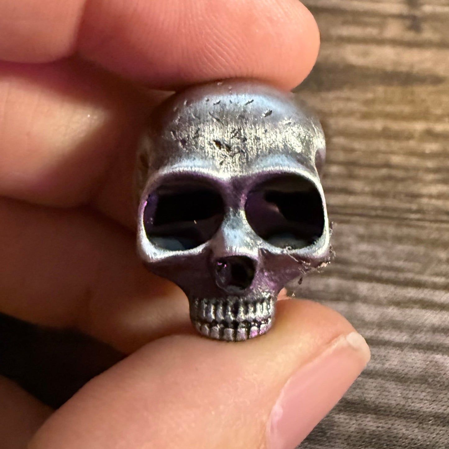  - Metal Skull 3D Pinback Button | Pinback Button | Skulls & Skeletons | Metal | Goth/Gothic from Crypto Zoo Tees