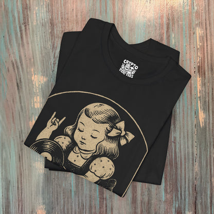 T-Shirt - Metal Vinyl Girl Record Player | Graphic Apparel | Music | Metal | ❄️ Pullover Hoodie from SHIRT MONSTERS