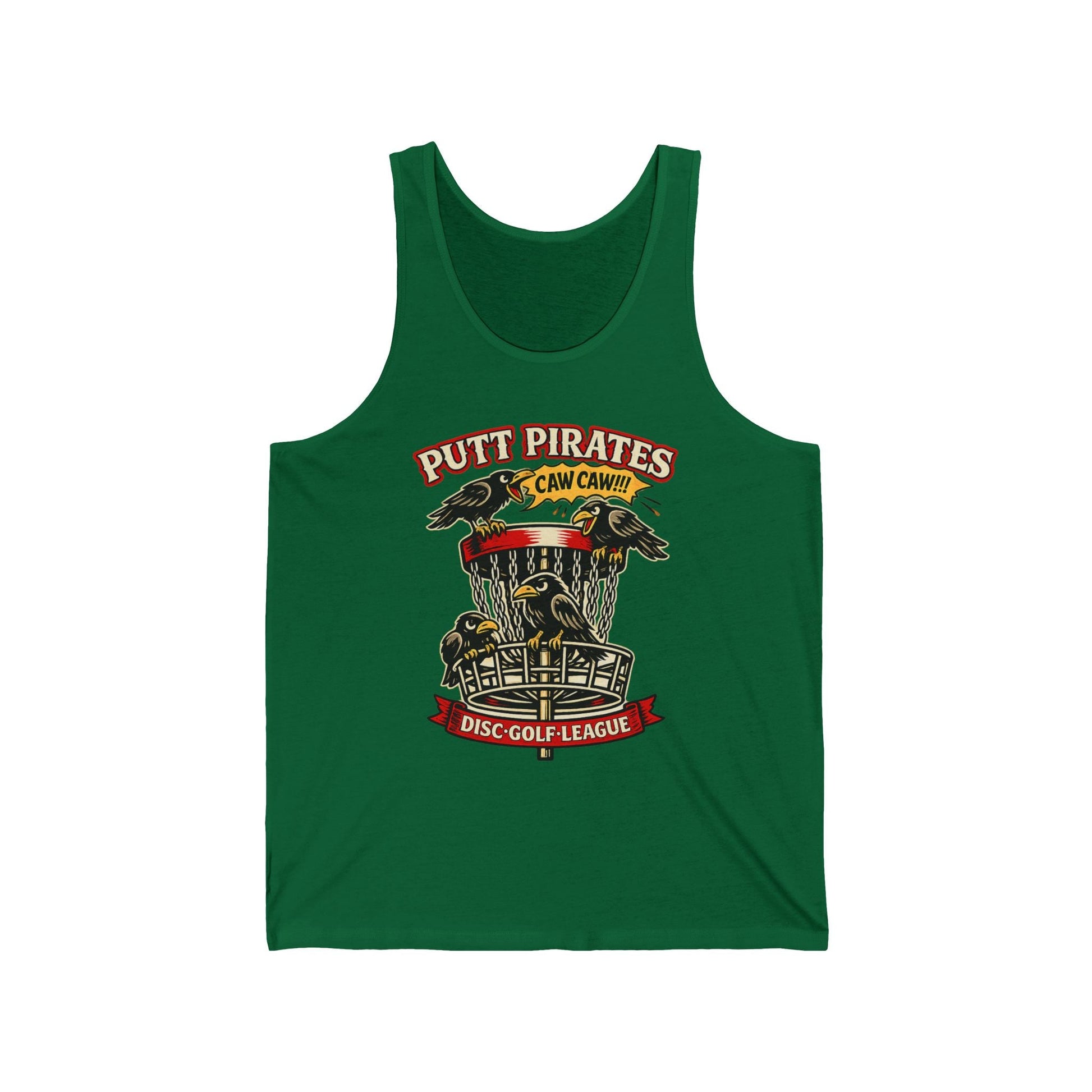 Tank Top - Mike Mui Caw Caw Tank - Putt Pirates Disc Golf Tank — Putt Pirates Caw Caw! League Tank Top from Crypto Zoo Tees