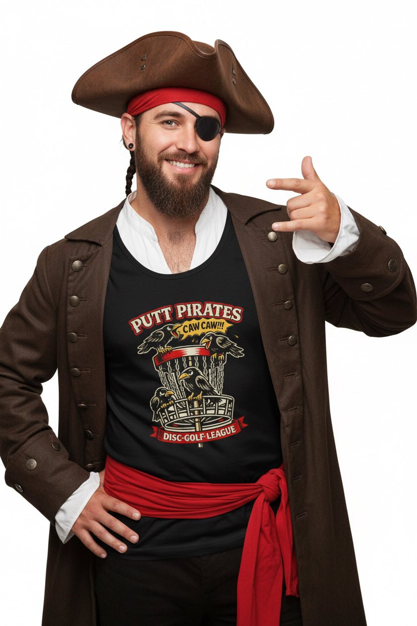 Tank Top - Mike Mui Caw Caw Tank - Putt Pirates Disc Golf Tank — Putt Pirates Caw Caw! League Tank Top from Crypto Zoo Tees