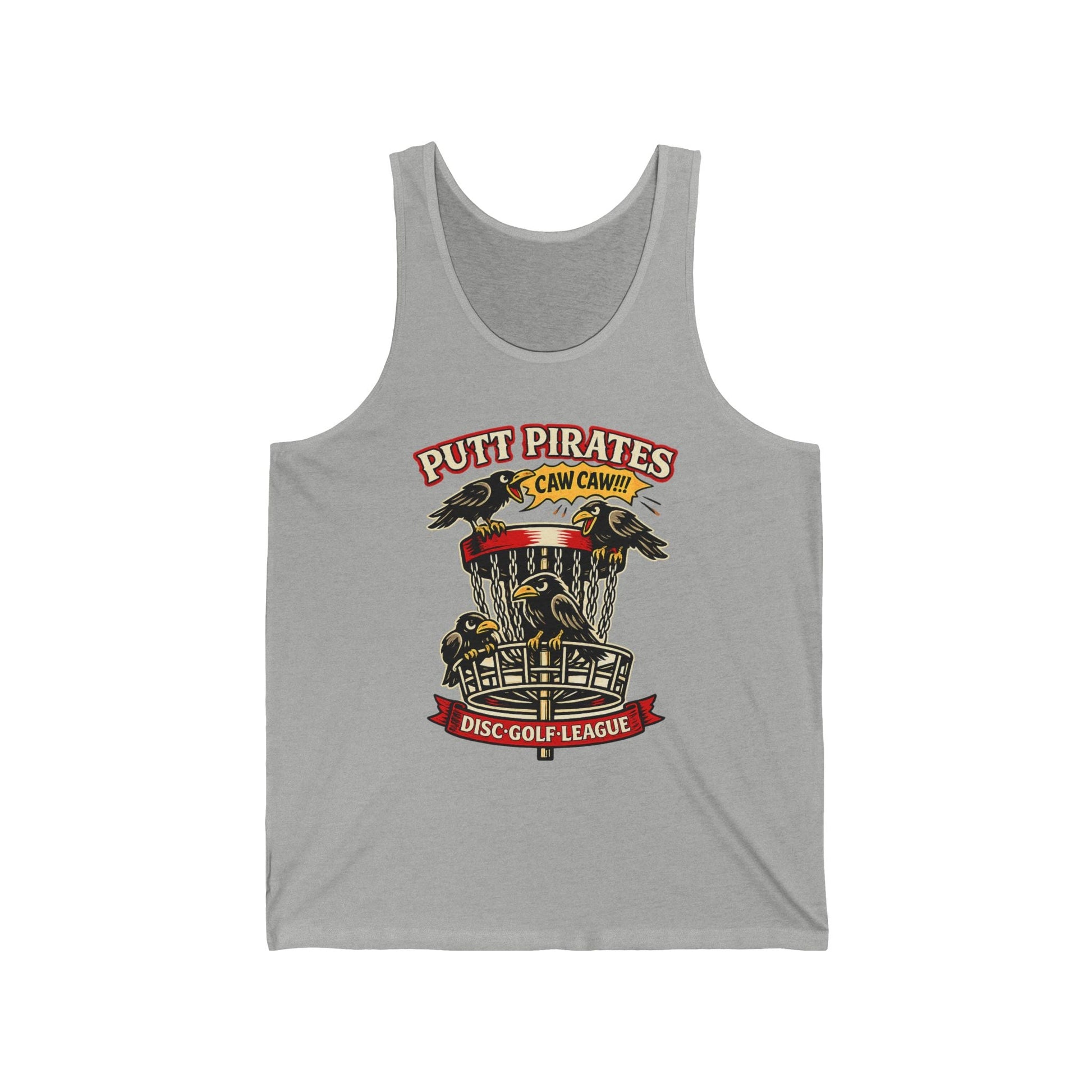 Tank Top - Mike Mui Caw Caw Tank - Putt Pirates Disc Golf Tank — Putt Pirates Caw Caw! League Tank Top from Crypto Zoo Tees