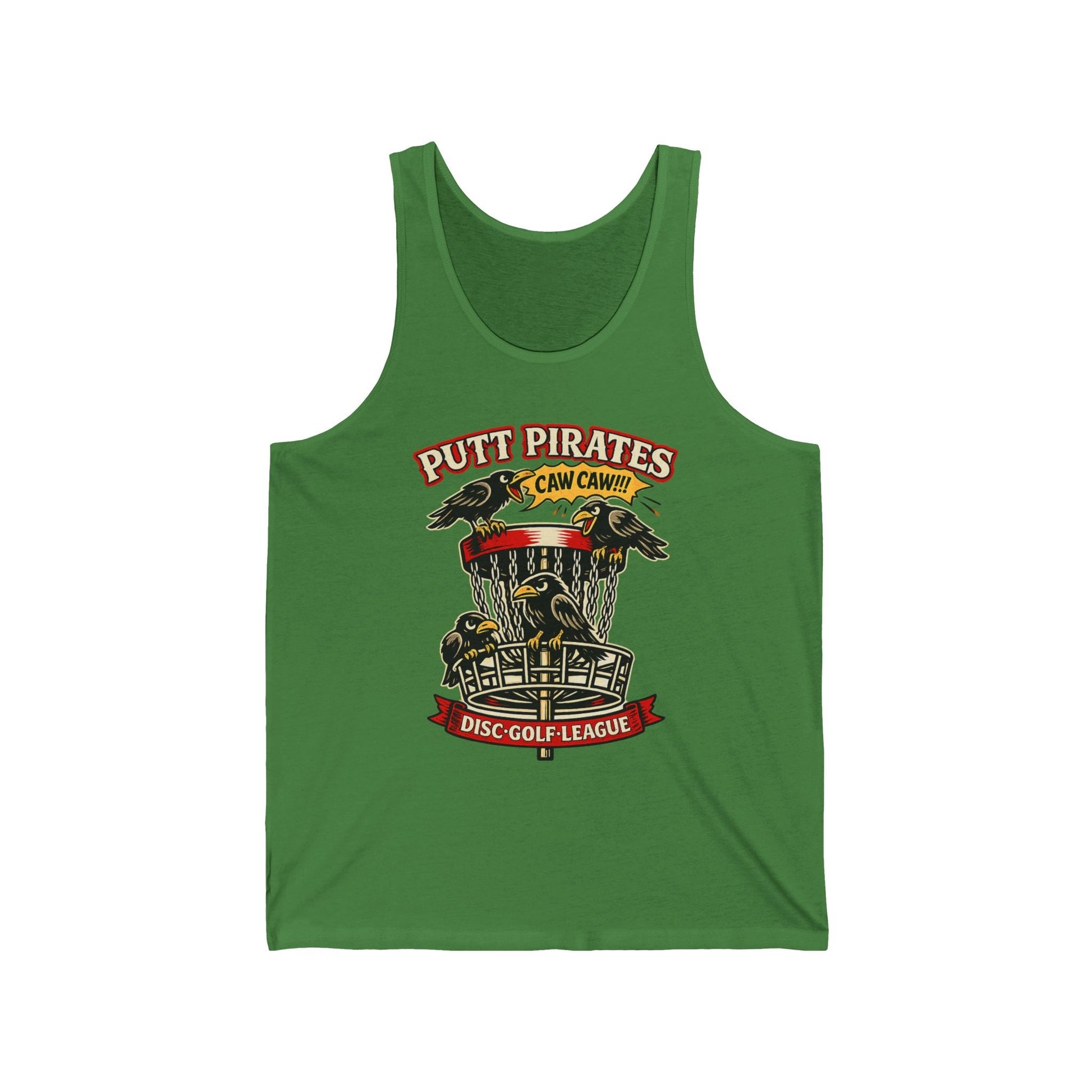 Tank Top - Mike Mui Caw Caw Tank - Putt Pirates Disc Golf Tank — Putt Pirates Caw Caw! League Tank Top from Crypto Zoo Tees