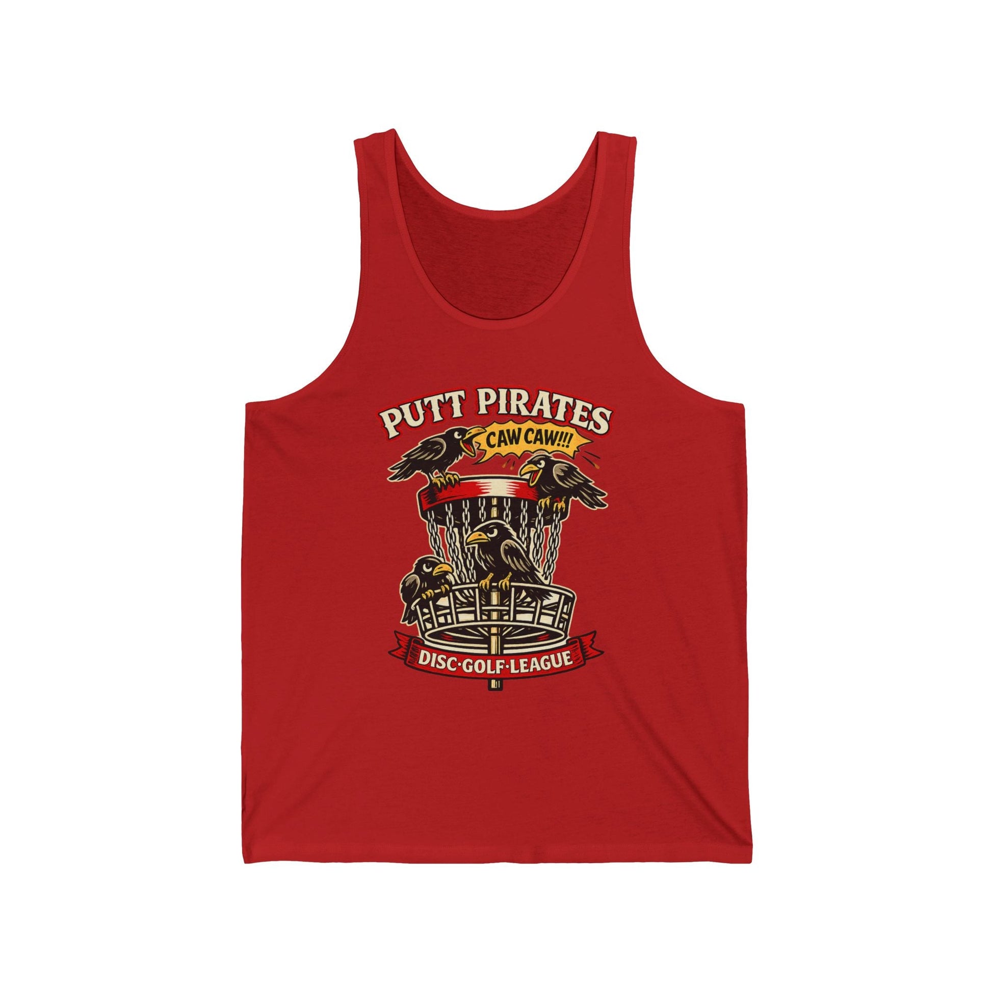 Tank Top - Mike Mui Caw Caw Tank - Putt Pirates Disc Golf Tank — Putt Pirates Caw Caw! League Tank Top from Crypto Zoo Tees