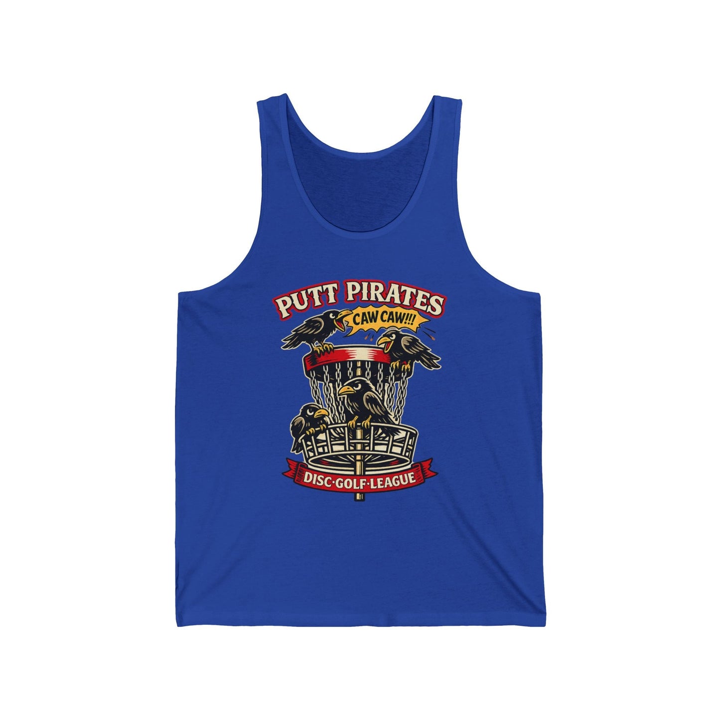 Tank Top - Mike Mui Caw Caw Tank - Putt Pirates Disc Golf Tank — Putt Pirates Caw Caw! League Tank Top from Crypto Zoo Tees