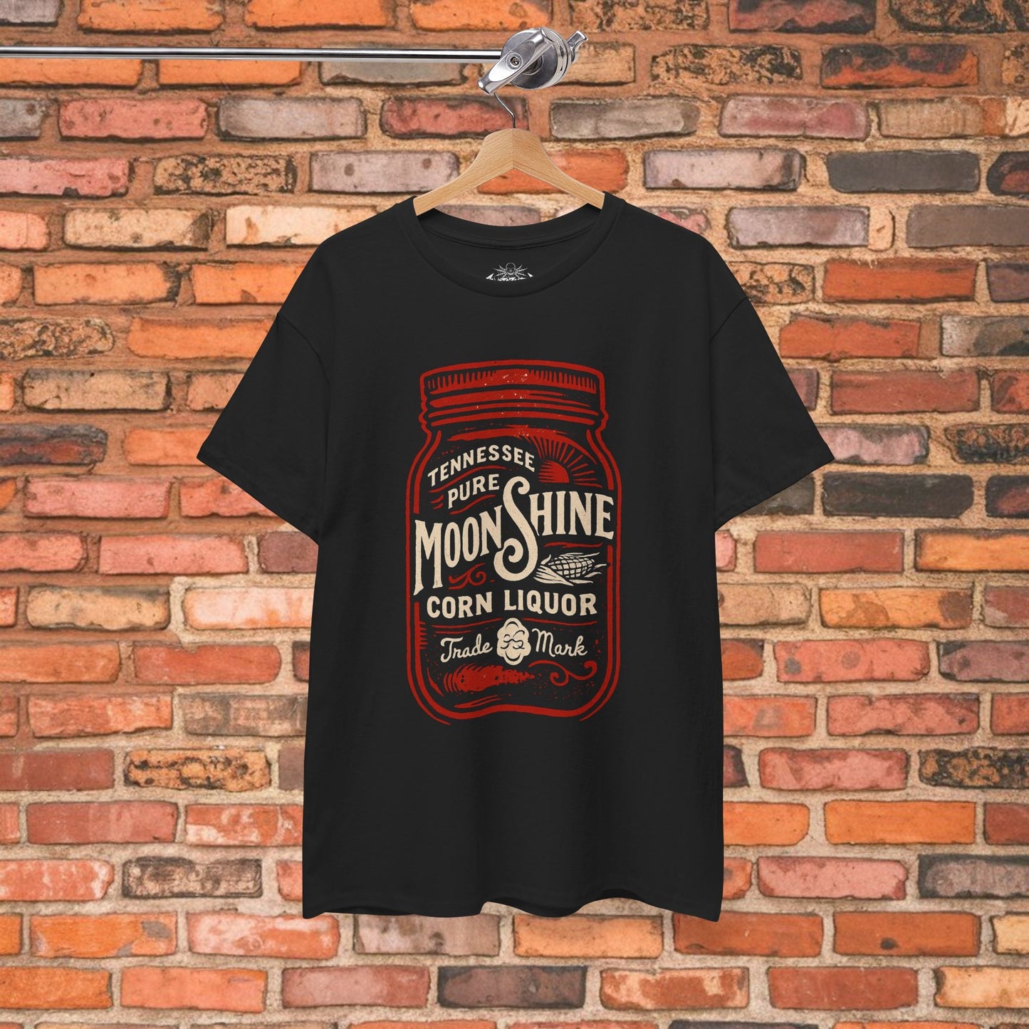 T-Shirt - Moonshine Jar | Unisex T-shirt | Food, Drink, Retro, Vintage | Rockabilly from Crypto Zoo Tees