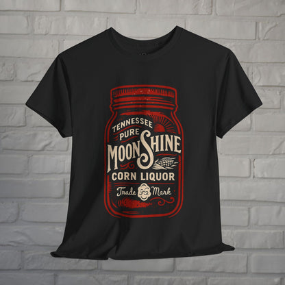 T-Shirt - Moonshine Jar | Unisex T-shirt | Food, Drink, Retro, Vintage | Rockabilly from Crypto Zoo Tees