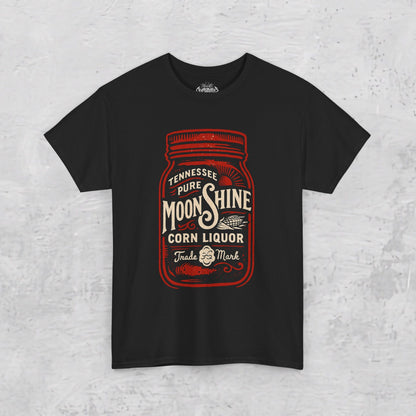 T-Shirt - Moonshine Jar | Unisex T-shirt | Food, Drink, Retro, Vintage | Rockabilly from Crypto Zoo Tees