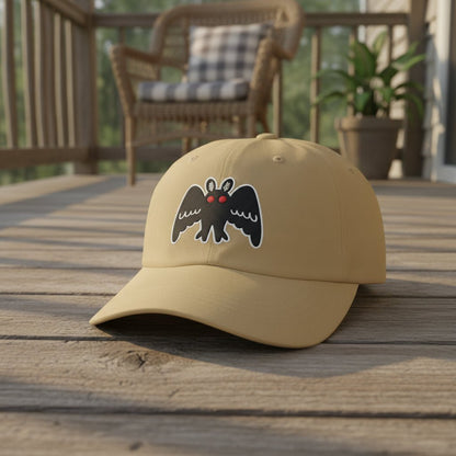 Hats - Mothman Dad Cap | Point Pleasant | Cute Cryptids Paranormal Hat from Crypto Zoo Tees