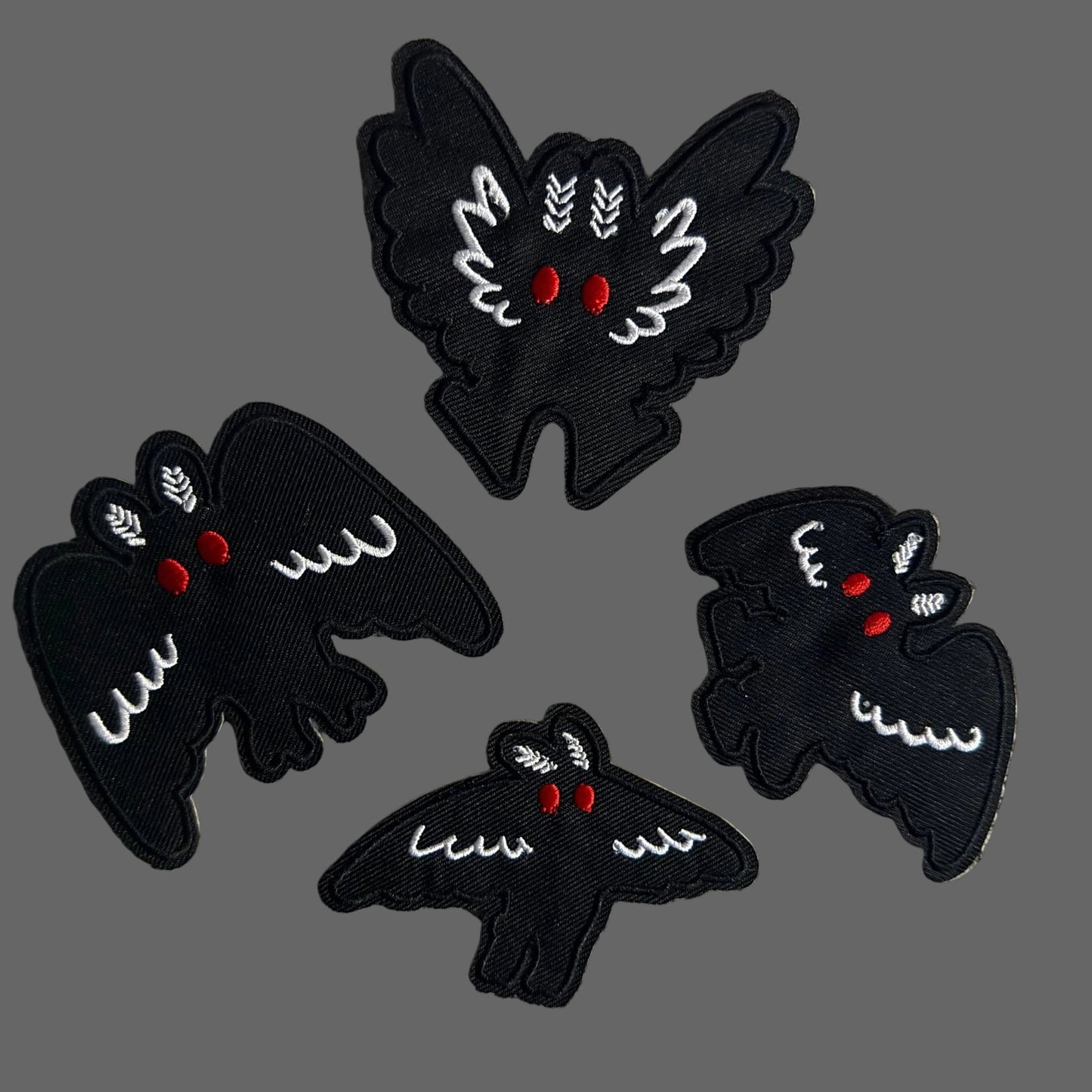- Mothman Patch Set | Iron On Patch | Mothman, Cryptids | Goth/Gothic from SHIRT MONSTERS