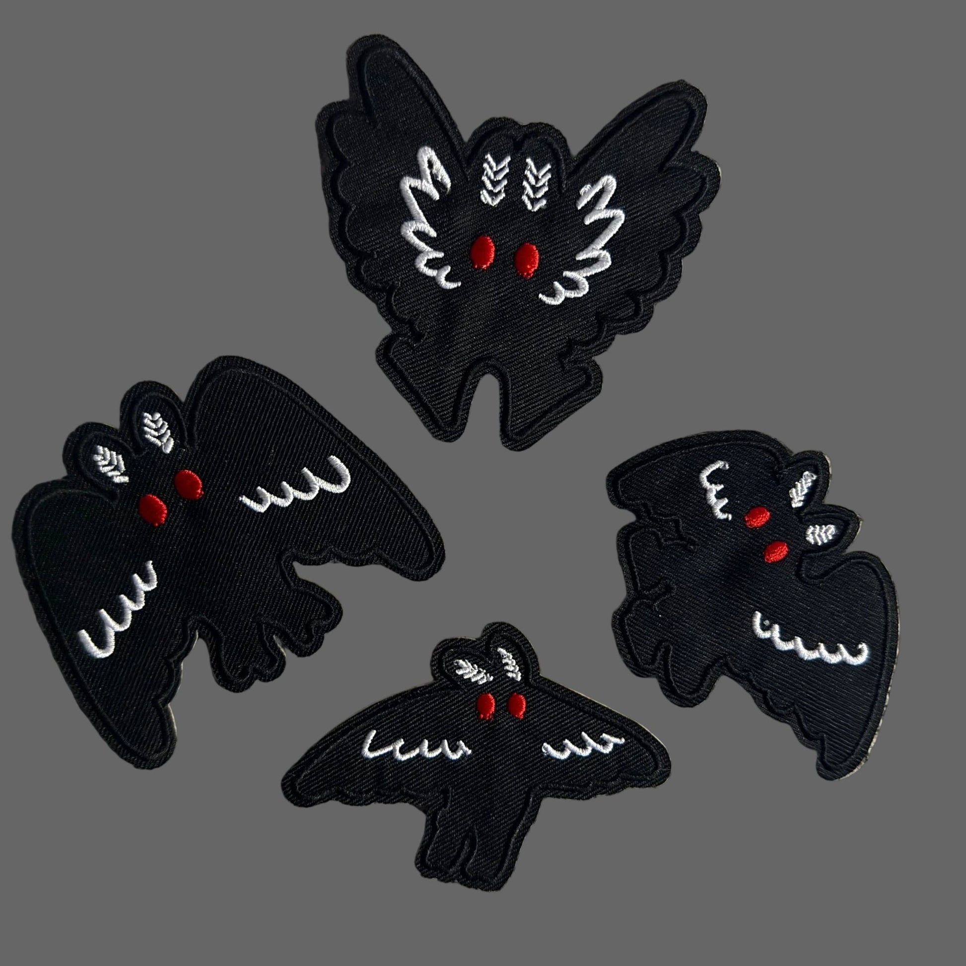 - Mothman Patch Set | Iron On Patch | Mothman, Cryptids | Goth/Gothic from SHIRT MONSTERS