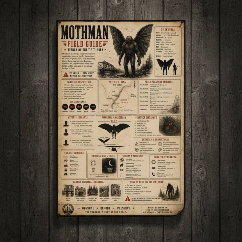 Poster - Mothman Poster from Crypto Zoo Tees