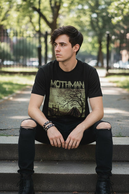 Kids clothes - Mothman Shirt - Cryptids | 👦 Kids Tee from SHIRT MONSTERS