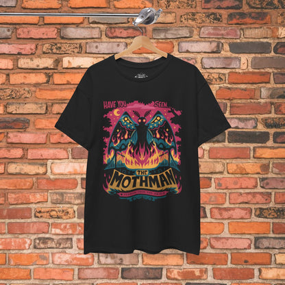 T-Shirt - Mothman Shirt | Unisex Heavy Vintage | Cryptids, Mothman | Goth/Gothic from Crypto Zoo Tees