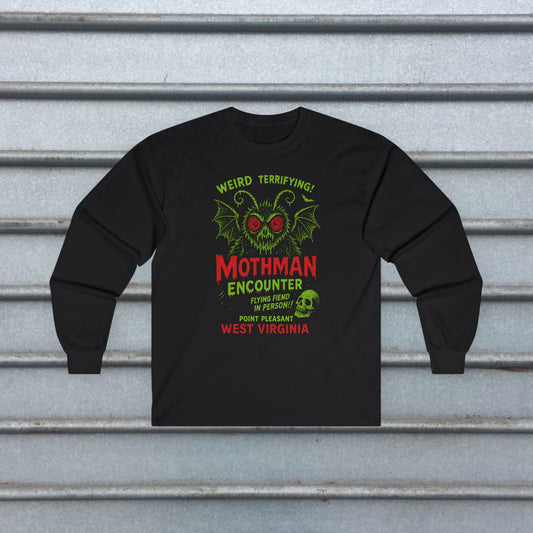 T-Shirt - Mothman T-Shirt | Cryptids, Retro & Vintage | Unisex Shirt, Ladies Tee, Tank Top, Long Sleeve, Sweatshirt, Hoodie from Crypto Zoo Tees
