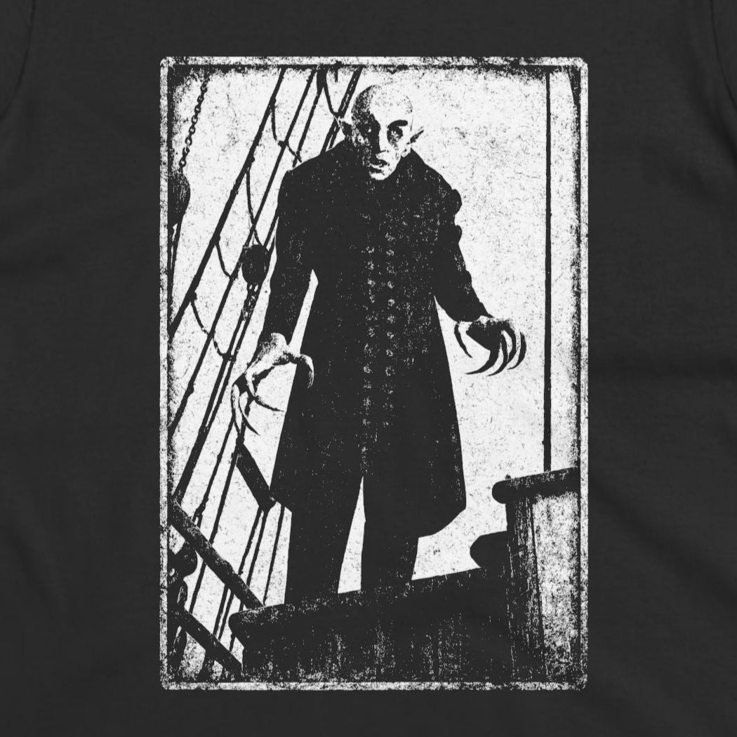 T-Shirt - Nosferatu Vampire Design | Horror, Ghosts & Paranormal | Unisex Shirt, Ladies Tee, Tank Top, Long Sleeve, Sweatshirt, Hoodie from Crypto Zoo Tees