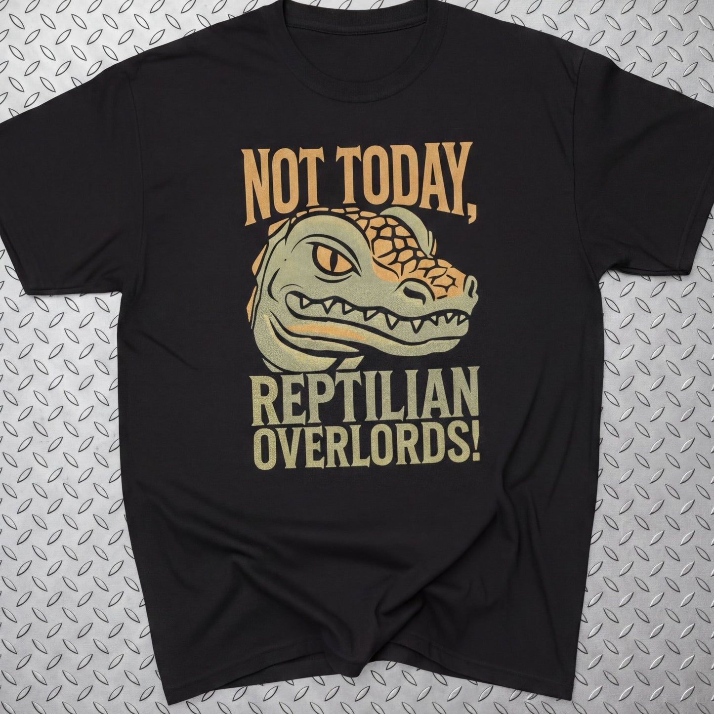 T-Shirt - Not Today Reptilian Overlords | Funny Alien | Classic Tee from SHIRT MONSTERS