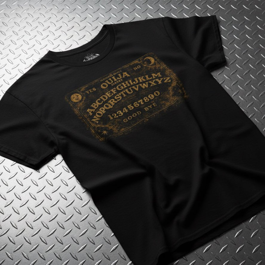 T-Shirt - Ouija Board Shirt | Unisex Heavy Cotton - Gildan 5000 | Ghosts & Paranormal, Horror, Goth/Gothic from Crypto Zoo Tees
