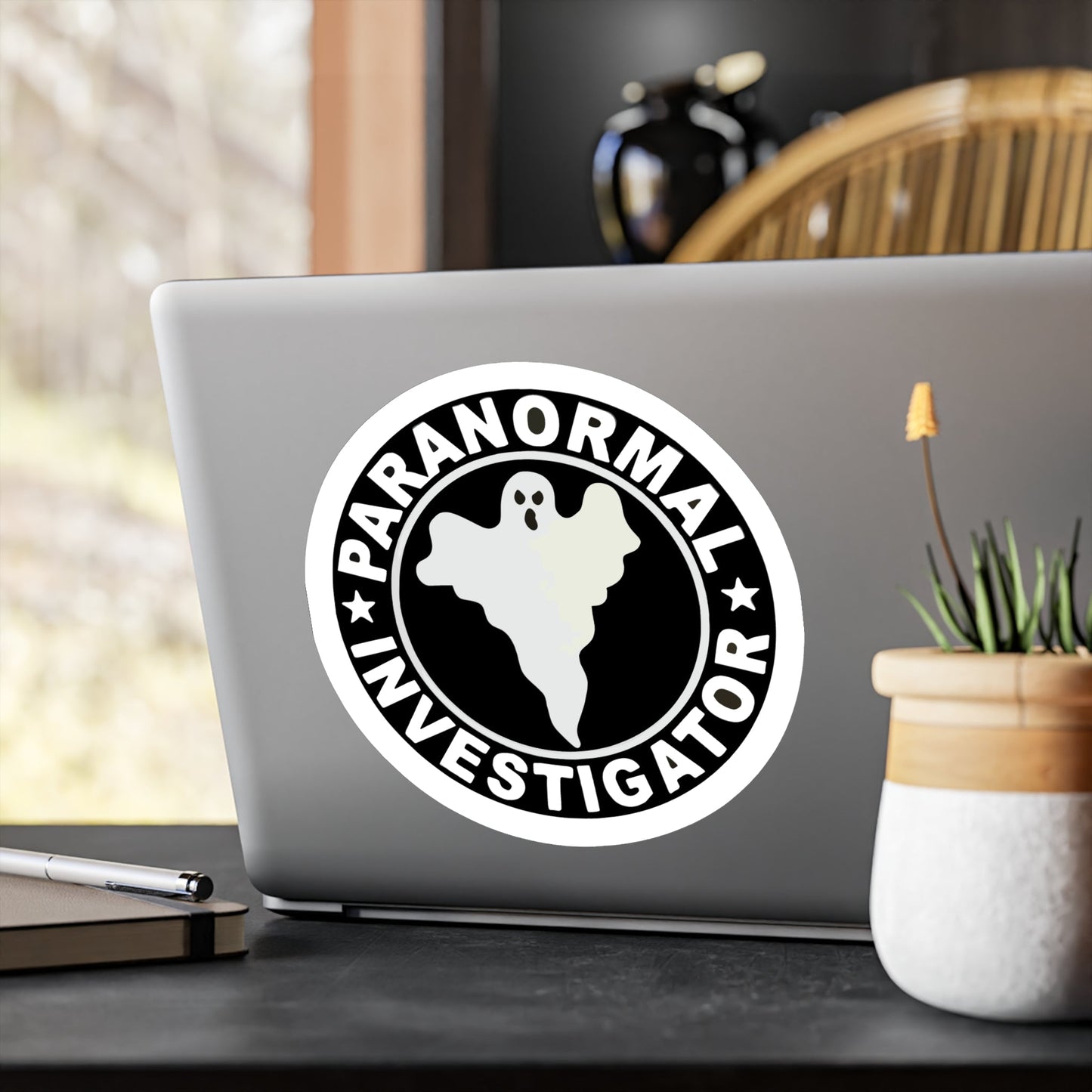 Paper products - Paranormal Investigator Sticker | Ghosts & Paranormal | Goth/Gothic from SHIRT MONSTERS