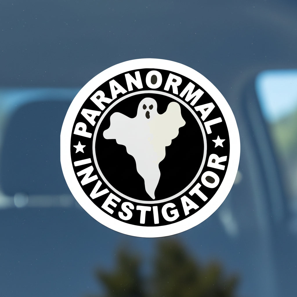 Paper products - Paranormal Investigator Sticker | Ghosts & Paranormal | Goth/Gothic from SHIRT MONSTERS