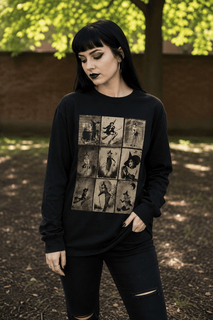 All Items - Pinup Witches | Halloween, Spiritual | Crewneck Sweatshirt from SHIRT MONSTERS