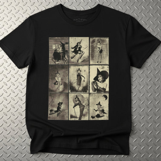 All Items - Pinup Witches | Halloween, Spiritual | Unisex Shirt, Ladies Tee, Tank Top, Long Sleeve, Sweatshirt, Hoodie from Crypto Zoo Tees