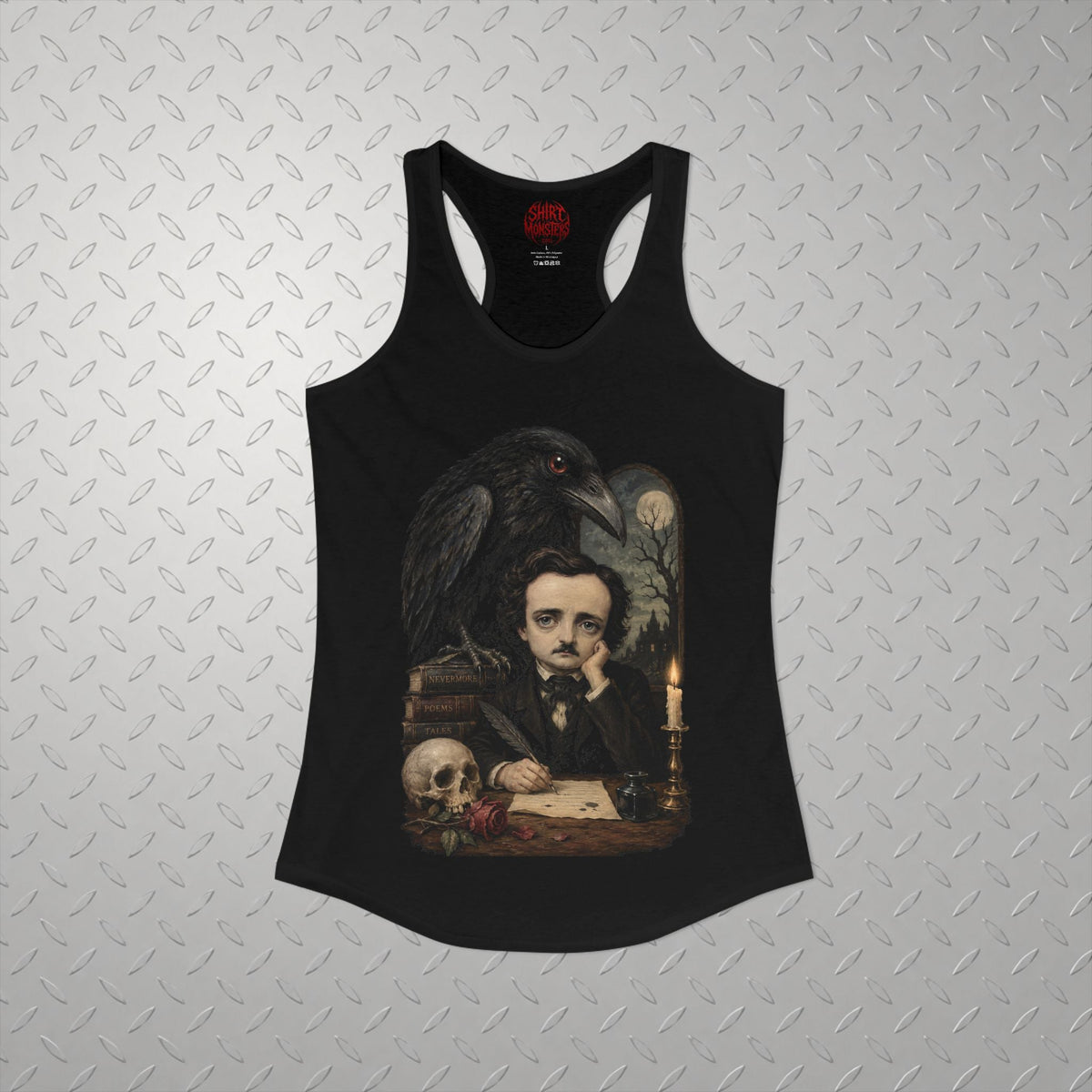 Tank Top - poe raven - Ladies Racerback Tank from SHIRT MONSTERS