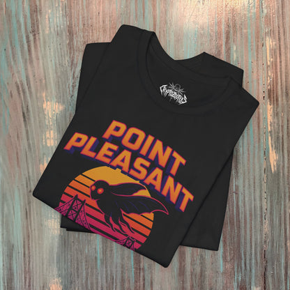 T-Shirt - Point Pleasant Mothman | Unisex T-shirt (Bella+Canvas 3001) | Cryptids, Ghosts &amp; Paranormal | Retro &amp; Vintage from Crypto Zoo Tees