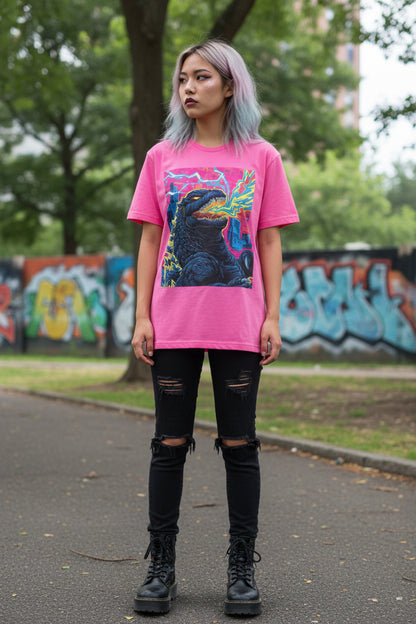 T-Shirt - Pop Art Godzilla Unisex T-shirt | Retro Movies Tee from Crypto Zoo Tees